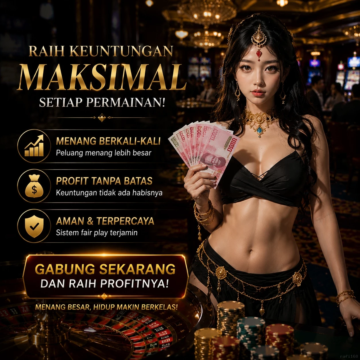 rafi168 APK — gak dipotong pulsa